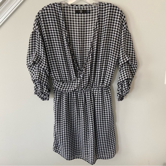 Missguided gingham wrap dress - Picture 1 of 7
